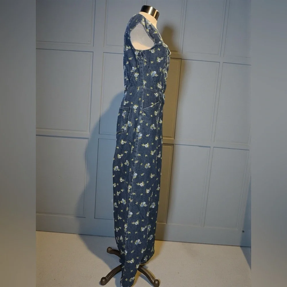 AVEC Les Filles❤️💕Floral Blue Jumpsuit - Picture 4 of 6